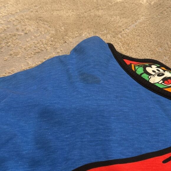 VTG Disney Reversible Sweatshirt AOP Donald Duck Mickey Mouse Puffer M / L Adult - Picture 3 of 12